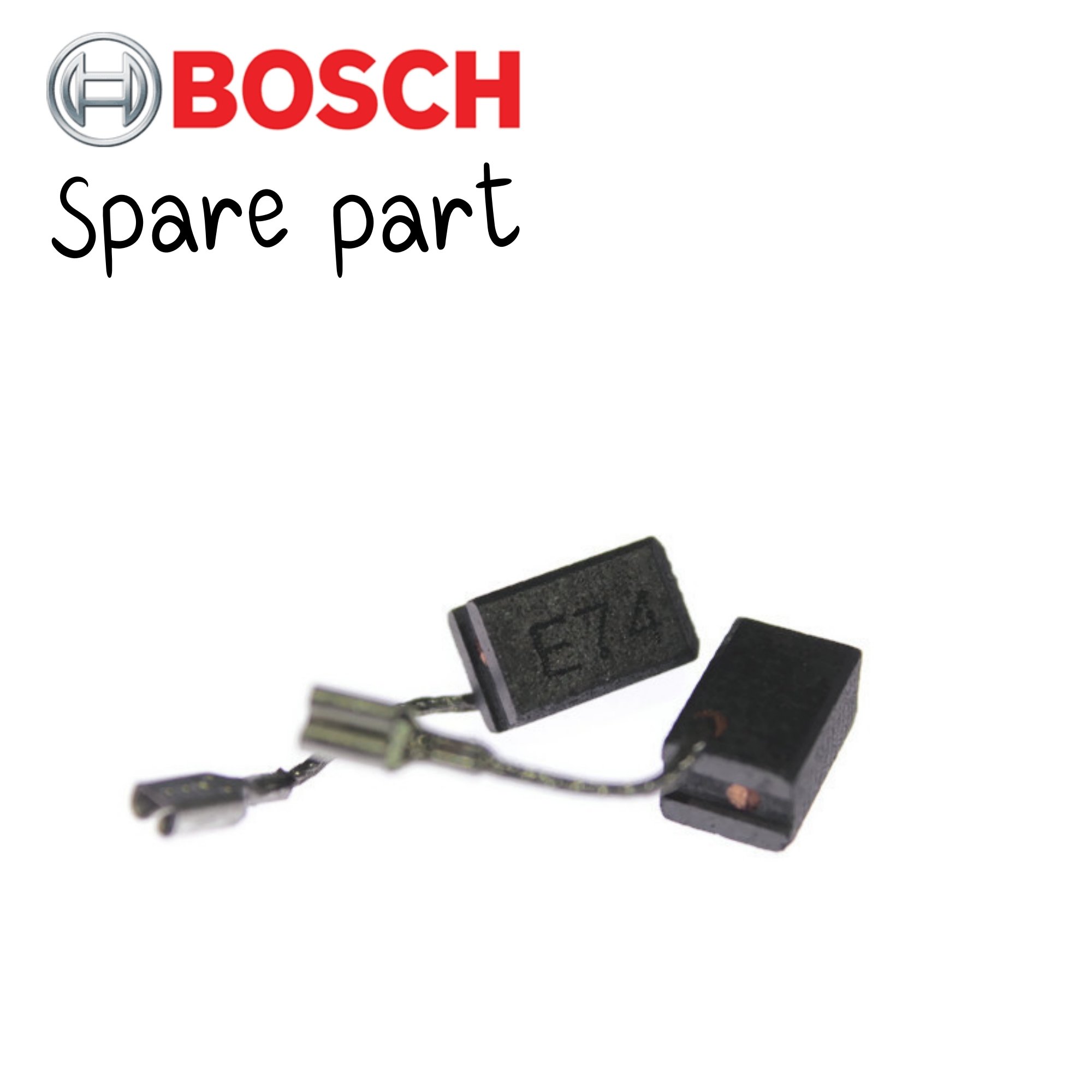 SKI - สกี จำหน่ายสินค้าหลากหลาย และคุณภาพดี | BOSCH 1619P02870 (803)(804) #810 Carbon-Brush Set แปรงถ่าน GWS7-100 ขัด 4นิ้ว เนื้อถ่านพิมพ์ E74, 7-100T, 7-100ET, GOP250CE
